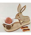 Maquette Lapin Coquetier en bois