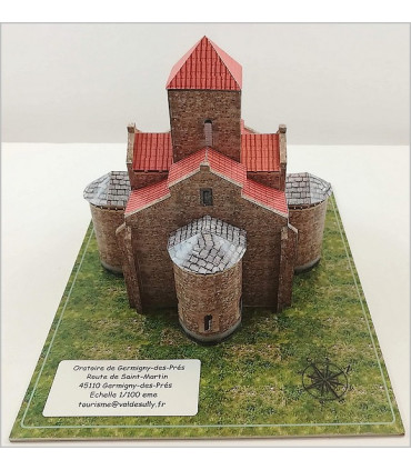 Maquette d'un Oratoire Carolingien. Montage final.