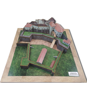 Maquette du Château de Joux. Montage final