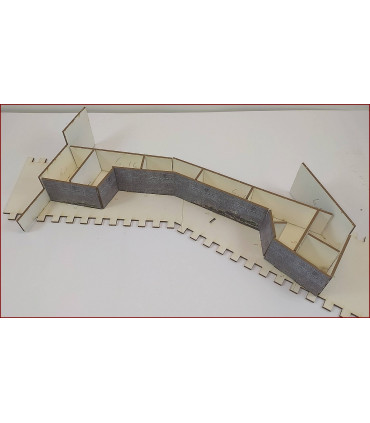 Maquette du Château de Joux. Montage 4 eme enceinte