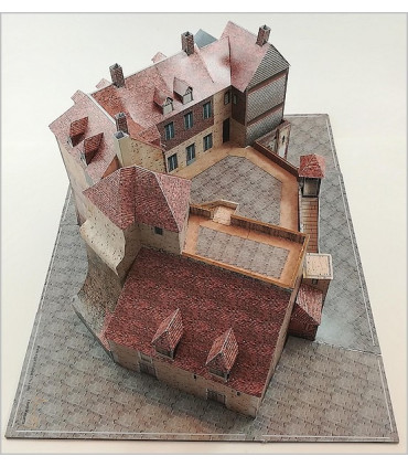 Maquette de la Lieutenance de Honfleur. Vue côté port.