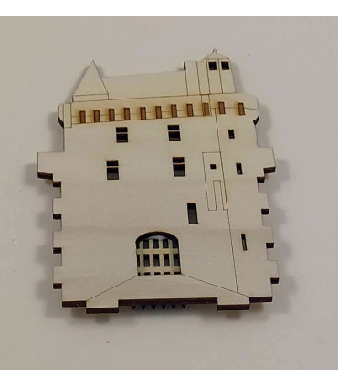 Château Fort Tirelire - Tour de l'Horloge du château de Chinon. Montage façade.