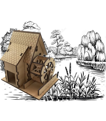 maquette moulin à eau