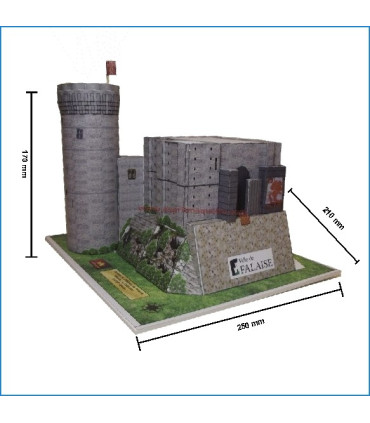 Maquette du Donjon du Château de Falaise (14) - Dimensions