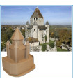 Maquette Tour César de Provins (77) - Version carton