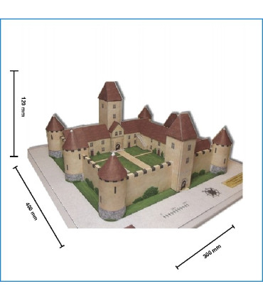 Maquette du Château de Brie Comte Robert (77) - Dimensions.