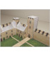 Maquette du Château de Brie Comte Robert (77) - Montage murs