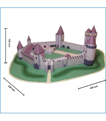 Maquette Château de Blandy les Tours (77) - Dimensions