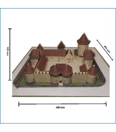 Maquette du Château de Dourdan (91) - Dimensions