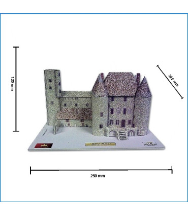 Maquette du Château de Nemours (77) - Dimensions