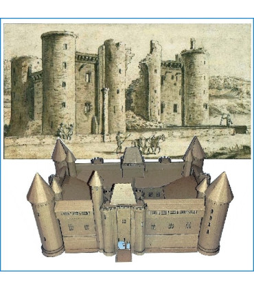 Maquette Château de Marcoussis Version Carton