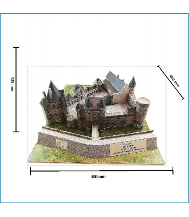 Maquette du château de Vitré (35) - Dimensions