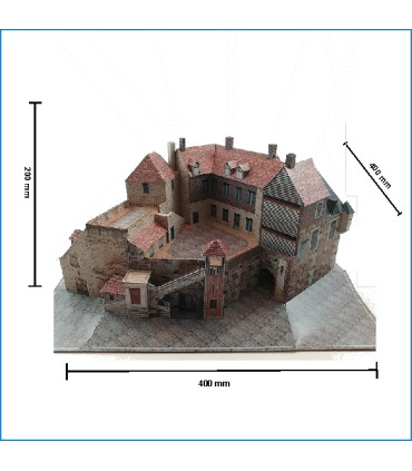 Maquette de la Lieutenance de Honfleur (14) - Dimensions
