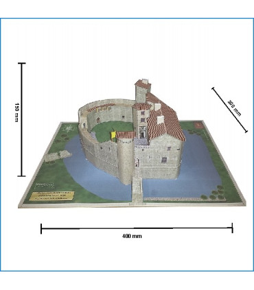 Maquette du Château de Saint Jean d'Angle (17) - Dimensions