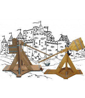 Pack de 2 maquettes Trébuchet + Mangonneau