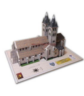 Vue générale Collégiale Notre Dame de Melun (77)