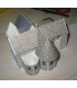 Montage toits maquette Chateau-Landon (77) - Eglise Notre Dame