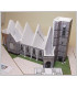 Montage murs maquette Beffroi d'Ault - Montage