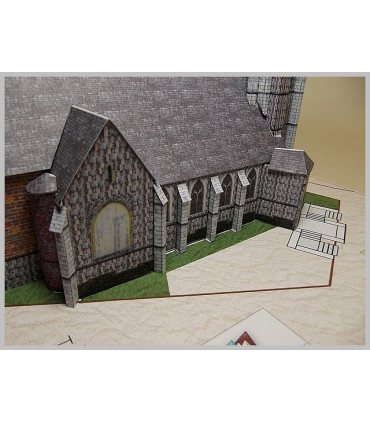 Montage murs Maquette Ault (80) - Beffroi d'Ault - Montage