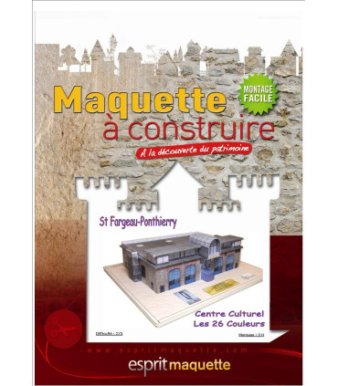 Boitier maquette Ponthierry (77) - Centre culturel "Les 26 Couleurs" - Pochette