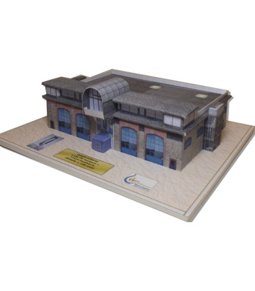 Vue finale maquette Ponthierry (77) - Centre culturel "Les 26 Couleurs"