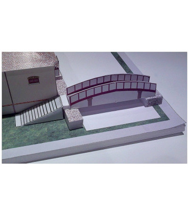 Montage pont maquette St Arnoult en Yvelines (78) - Maison Elsa Triolet / Aragon