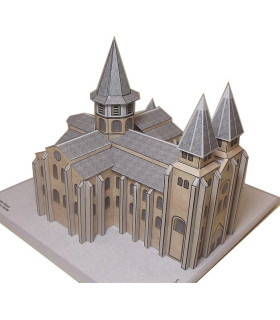 Vue finale Maquette de l'Abbatiale Sainte Foy à Conques (12)
