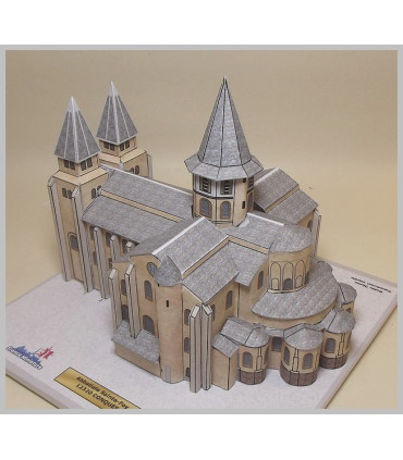 Maquette de l'Abbatiale Sainte Foy à Conques (12) - Vue générale
