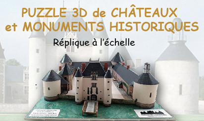 Puzzle 3D de châteaux et monuments historiques